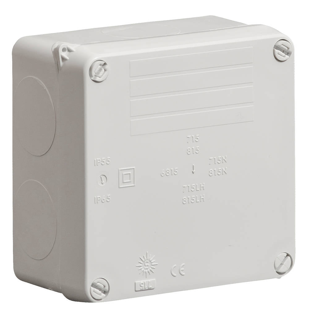 Wiska 815LH WIB1 110 x 110 x 60mm Thermoplastic Enclosure Light Grey IP65