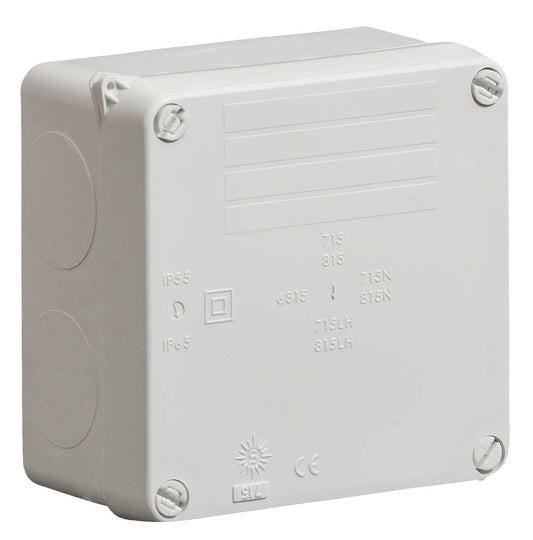 Wiska 815LH WIB1 110 x 110 x 60mm Thermoplastic Enclosure Light Grey IP65