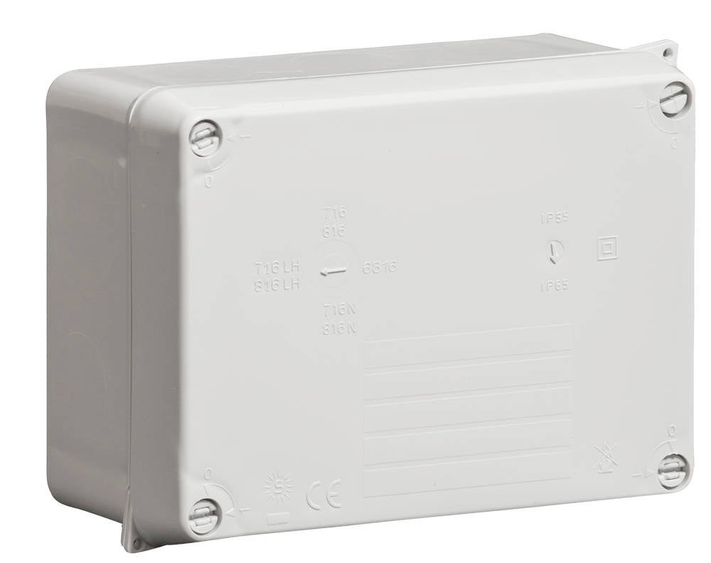 Wiska 816LH WIB2 160 x 120 x 70mm Thermoplastic Enclosure Light Grey IP65
