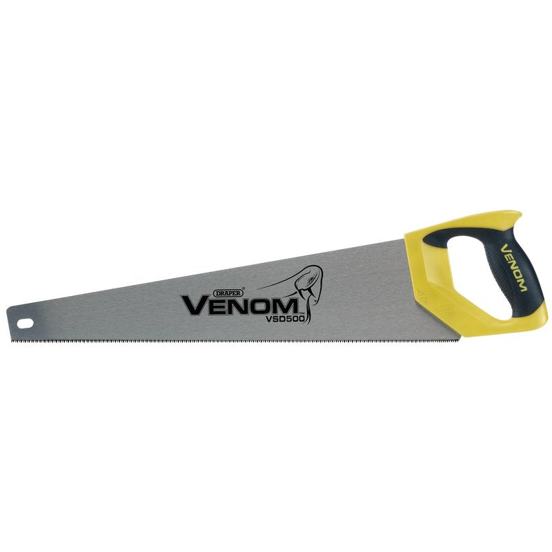 Draper VSD500-1112 Venom® 500mm / 20'' Second Fix Double Ground Handsaw 11tpi / 12ppi Yellow