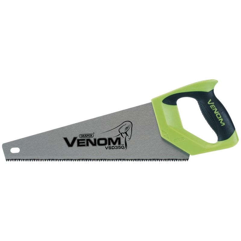 Draper VSD350-78 Venom® 350mm / 14'' Fix Fix Double Ground Tool Box Saw 7tpi / 8ppi Green