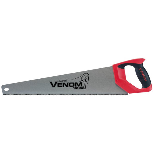 Draper VST500-1112 Venom® 500mm / 20'' Second Fix Triple Ground Handsaw 11tpi / 12ppi Red