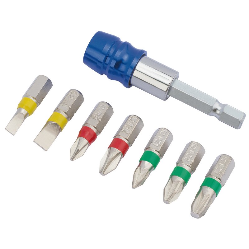 Draper Expert CMBH8 Expert Coloured Screwdriver Bit Set 8pc
