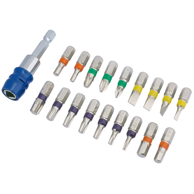 Draper Expert CMBH19 Expert Coloured Screwdriver Bit Set 19pc