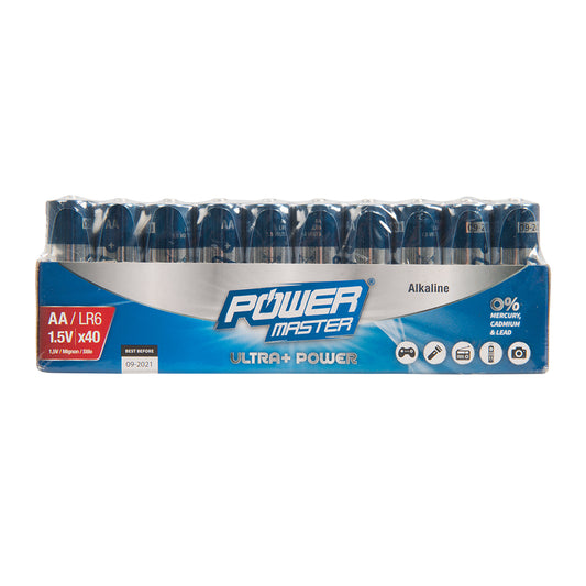 Powermaster 827540 MN1500 AA Batteries 40 Pack