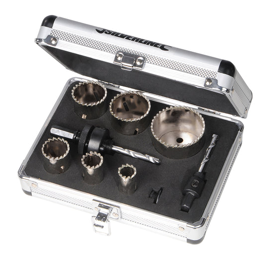 Silverline 868779 11pc Diamond Grit Holesaw Kit
