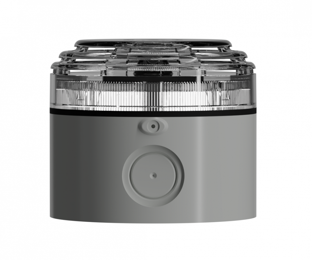Switchtec 91093 Sirena Escape EN54-3 Multi LED Sounder FA Surface Mount Alarm & LED Beacon with Deep Base 12-24VDC Grey IP65