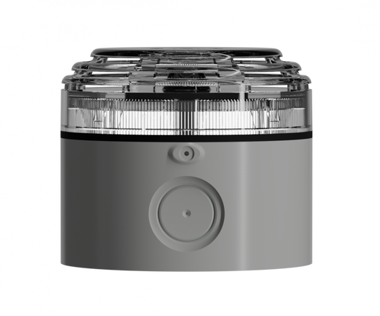 Switchtec 91093 Sirena Escape EN54-3 Multi LED Sounder FA Surface Mount Alarm & LED Beacon with Deep Base 12-24VDC Grey IP65