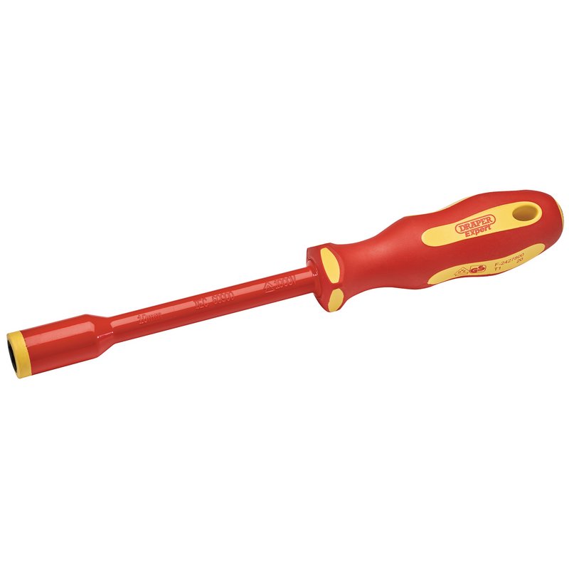 Draper 965-NR/10 VDE Insulated Nut Driver 10mm Red & Yellow