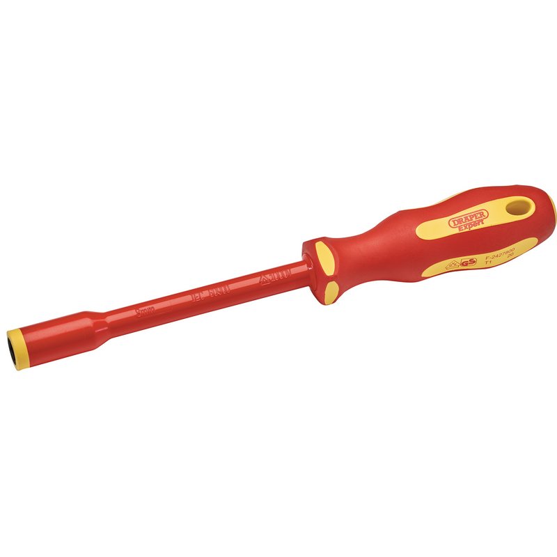 Draper 965/NR-8 VDE Insulated Nut Driver 8mm Red & Yellow