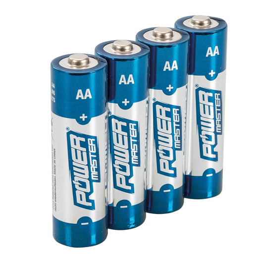 Powermaster 992118 AA Batteries 4PK