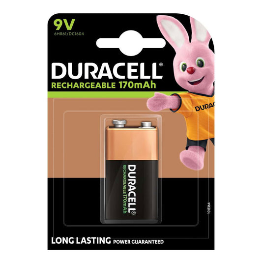Duracell MN1604B1R170 9V Rechargable 170mAH