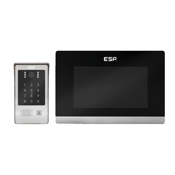 ESP A1IPKB Aperta IP POE Single Way Colour Video Door Entry Kit Black