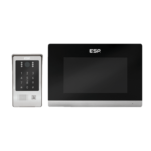 ESP A1IPKB Aperta IP POE Single Way Colour Video Door Entry Kit Black
