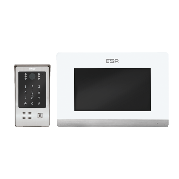 ESP A1IPKW Aperta IP POE Single Way Colour Video Door Entry Kit White