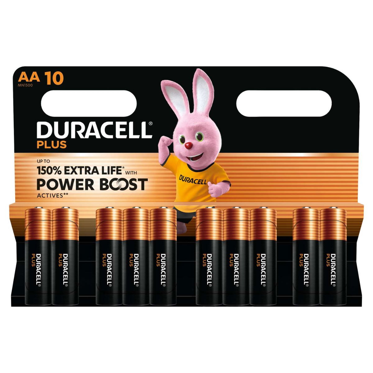 Duracell Plus Power MN1500B10 AA 10 Pack