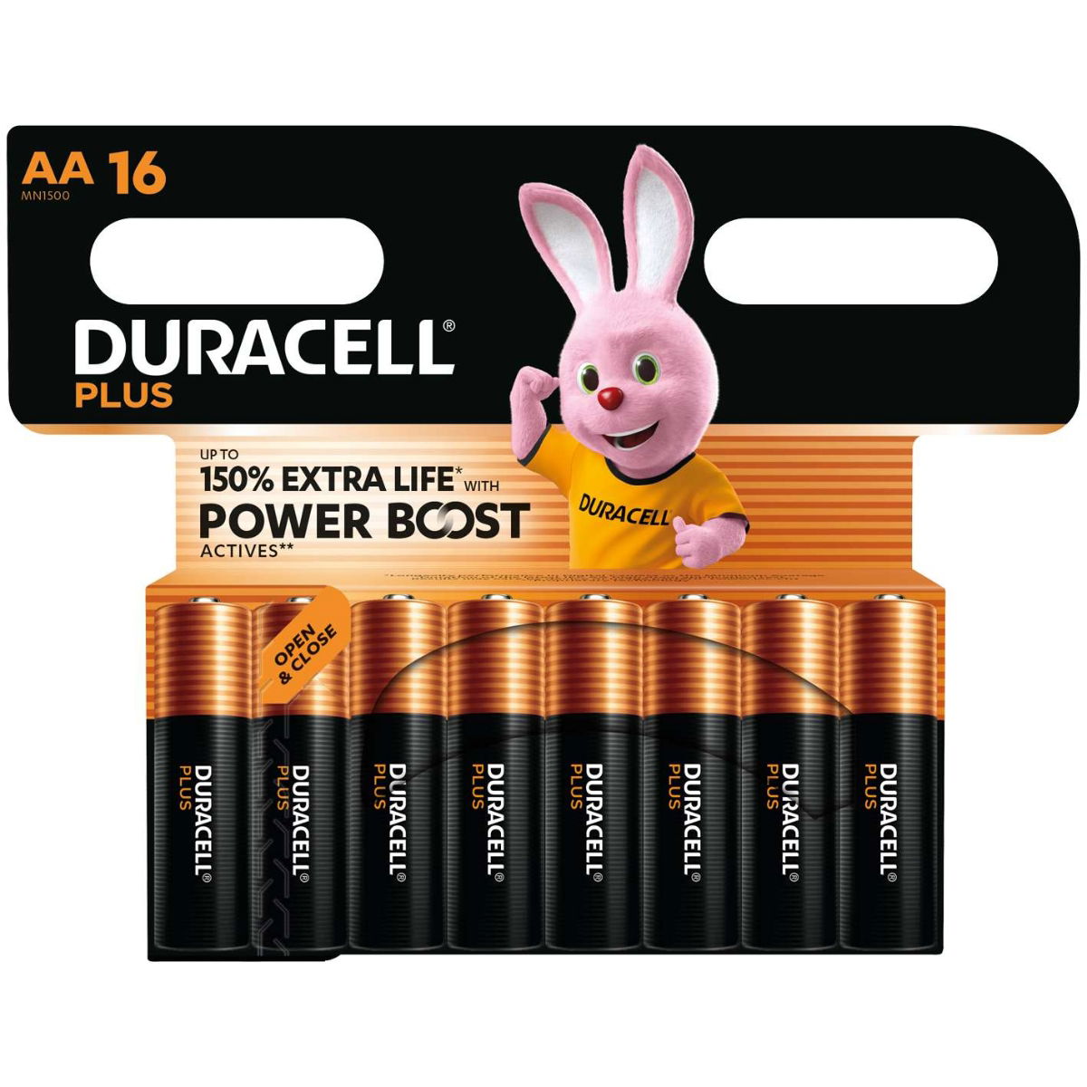 Duracell Plus Power MN1500B16 AA 16 Pack