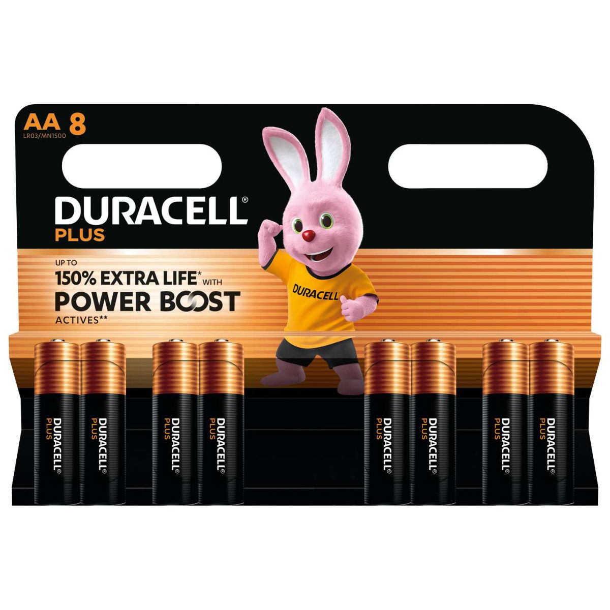 Duracell Plus Power MN1500B8 AA 8 Pack