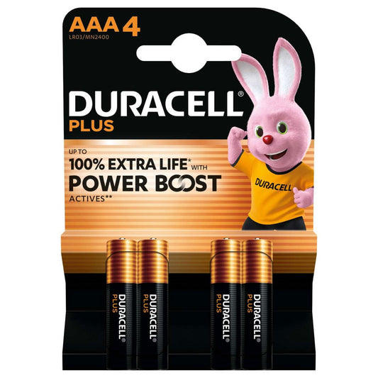 Duracell Plus Power MN2400B4 AAA 4 Pack