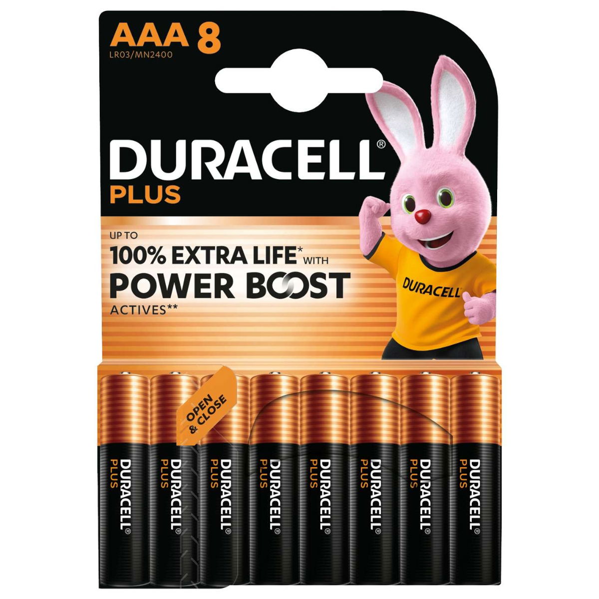 Duracell Plus Power MN2400B8 AAA 8 Pack