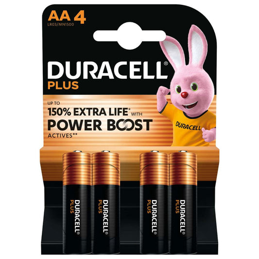Duracell Plus Power MN1500B4 AA 4 Pack