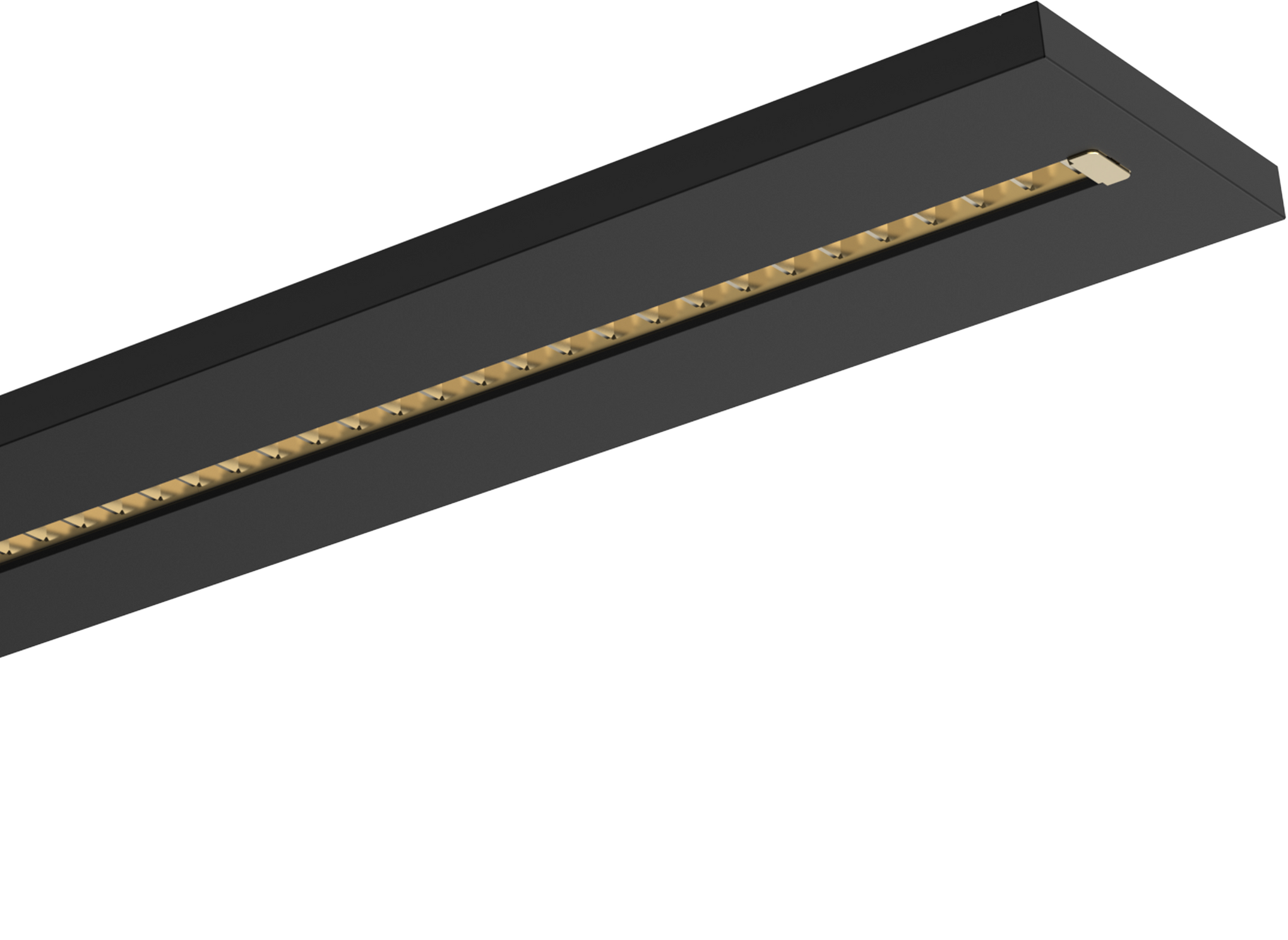 Kosnic ADD5FS30-SCT-BLK Adda 5FT 30-40W CCT LED Single Modular Louvre Linear Luminaire Black
