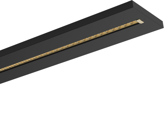 Kosnic ADD5FS30-SCT-BLK Adda 5FT 30-40W CCT LED Single Modular Louvre Linear Luminaire Black
