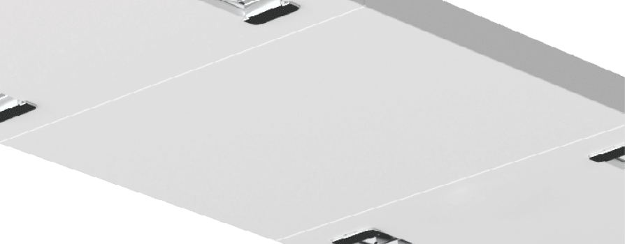 Kosnic ADD4FT-BLANK-WHT Adda 310 x 1200mm Blank Section For ADD4FT White