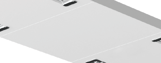 Kosnic ADD4FT-BLANK-WHT Adda 310 x 1200mm Blank Section For ADD4FT White