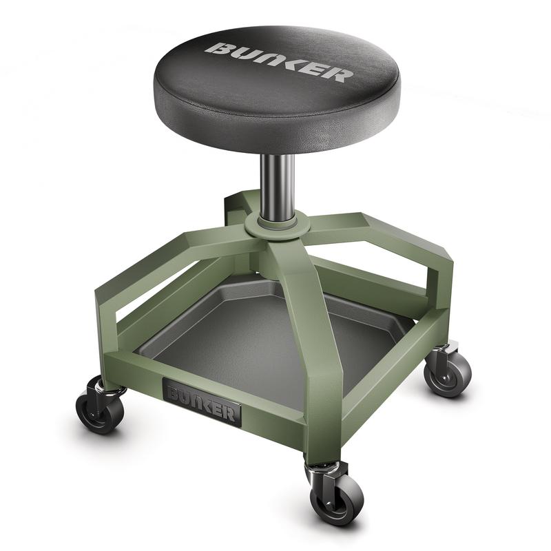 Bunker® AHDSSTL Adjustable Work Stool Dark Green