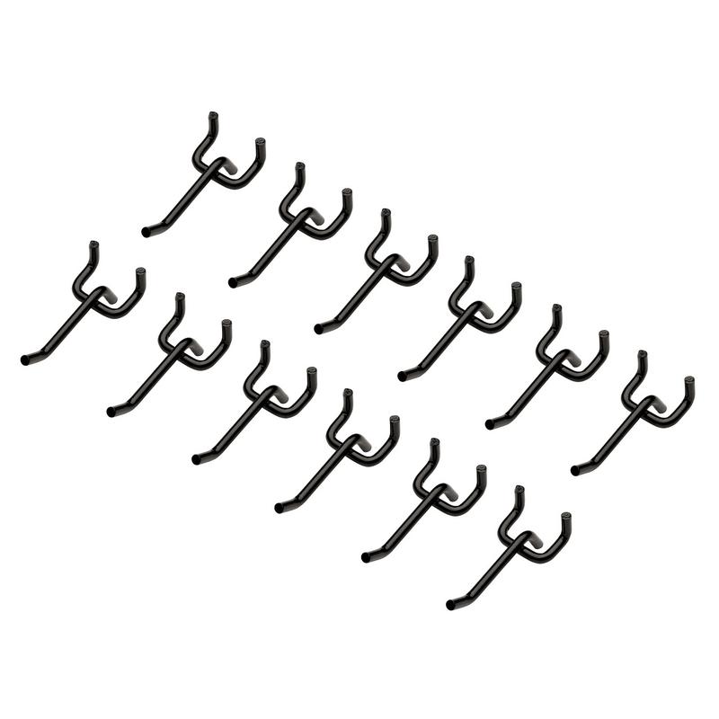 Bunker® AMS400-A05 Single Storage Hook (Pack of 12) Black