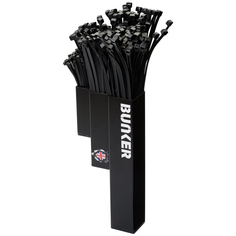 Bunker® AMS400-A10 Magnetic Cable Tie Holder (3 Sections) Black