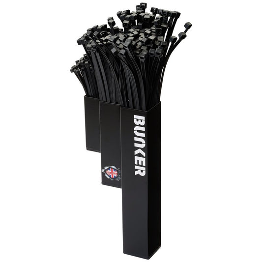 Bunker® AMS400-A10 Magnetic Cable Tie Holder (3 Sections) Black
