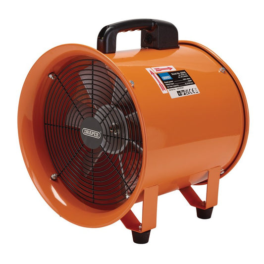 Draper AMV8 8'' / 200mm 180W Air Mover Ventilator 230V Orange