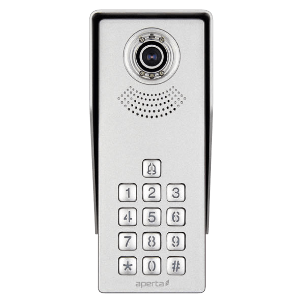 ESP APDSSWKP Aperta Single Way Outdoor Station with Keypad IP55 Silver