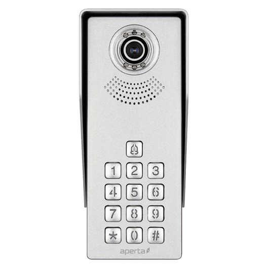 ESP APDSSWKP Aperta Single Way Outdoor Station with Keypad IP55 Silver