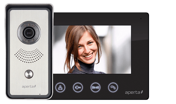 ESP APKITBLK Aperta Single Way Colour Video Door Entry Kit Black