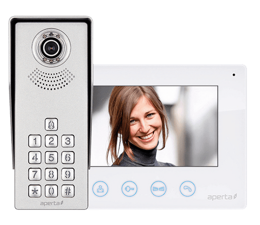 ESP APKITKP Aperta Single Way Colour Video Door Entry Keypad Kit White