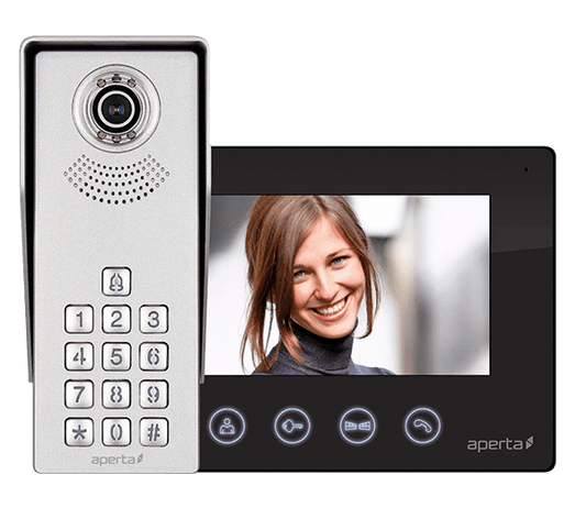 ESP APKITKPBLK Aperta Single Way Colour Video Door Entry Keypad Kit Black