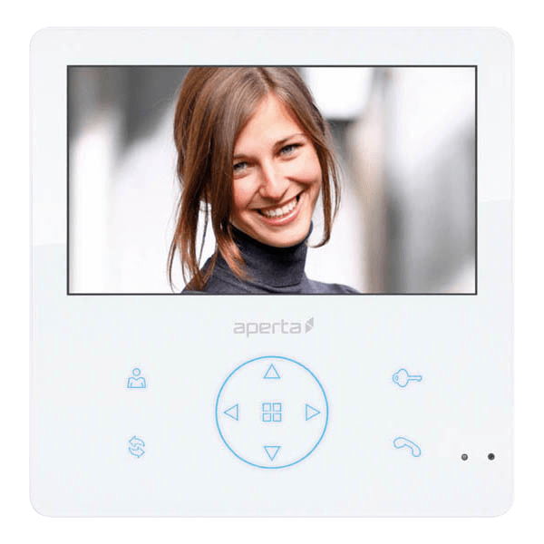 ESP APMONWG Aperta Colour Video Door Entry Monitor with Record Facility White