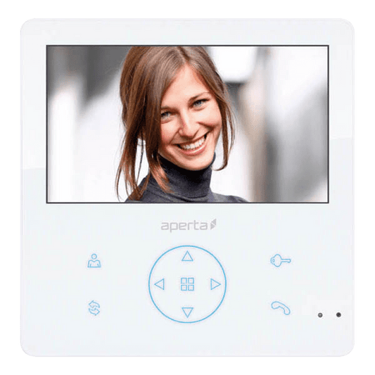 ESP APMONWG Aperta Colour Video Door Entry Monitor with Record Facility White