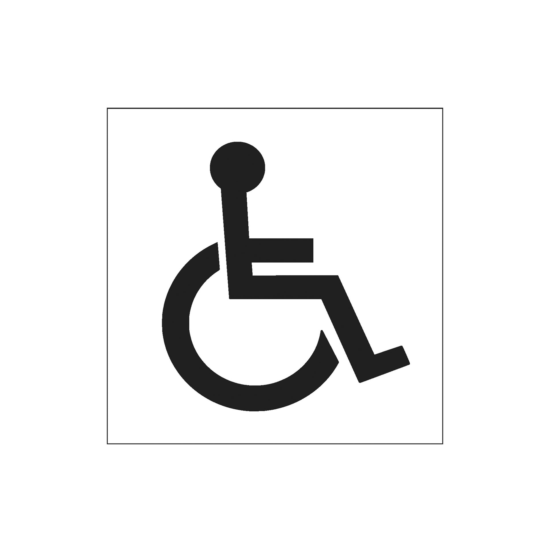 RGL AS0003 150 x 150mm Disabled Logo Safety Sign Blue