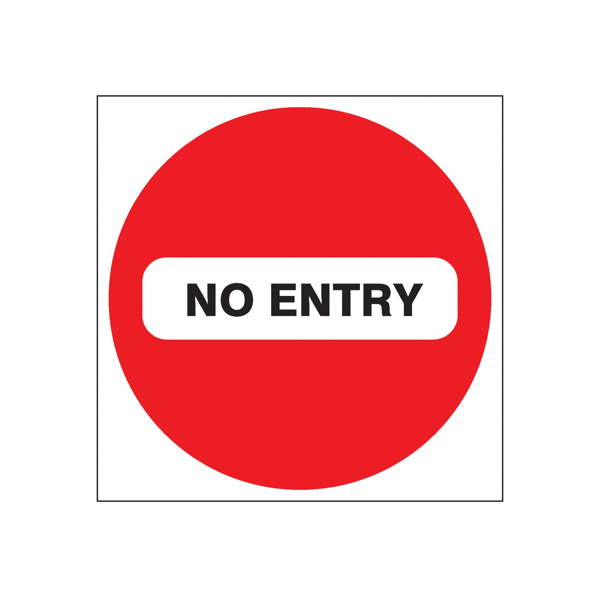 RGL AS0005 150 X 150mm No Entry Safety Sign Red White ETC Electrical rgl-as0005-150-x-150mm-no-entry-safety-sign-red-white-etc-electrical
