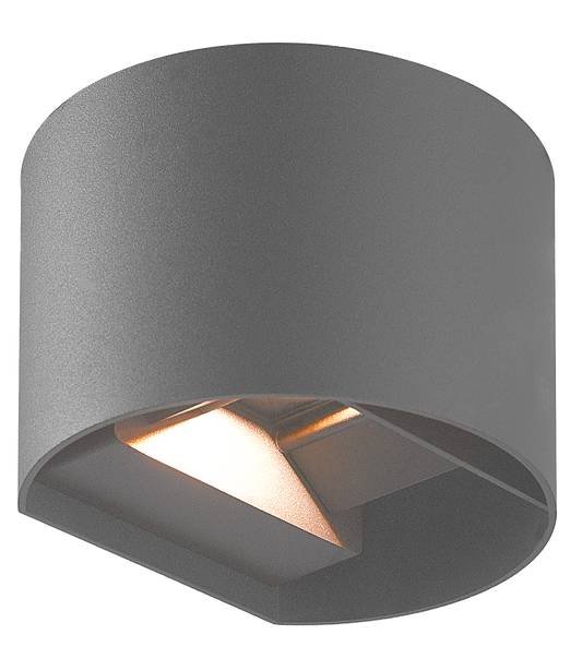 Kosnic ASPC20-GRY Aspen 20W CCT LED Curved Wall Light IP65 Grey