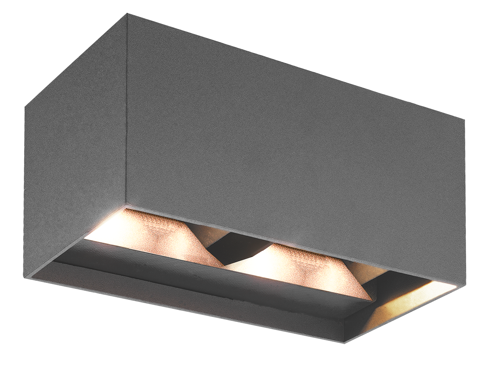 Kosnic ASPR20-GRY Aspen 20W CCT LED Rectangular Wall Light IP65 Grey
