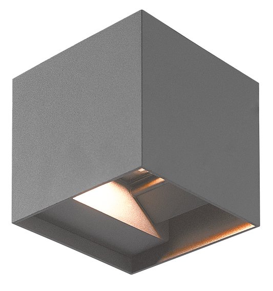 Kosnic ASPS20-GRY Aspen 20W Square CCT LED Wall Light IP65 Grey