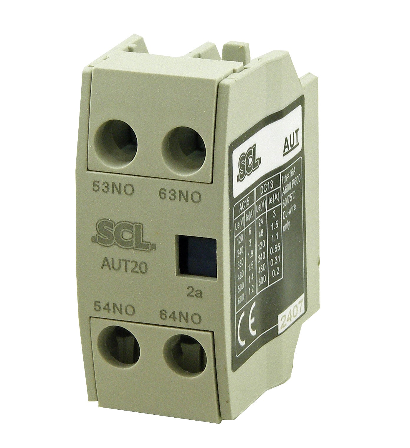 Switchtec AUT20 2 N/O Top Mount Auxiliary Contact Block – ETC Electrical