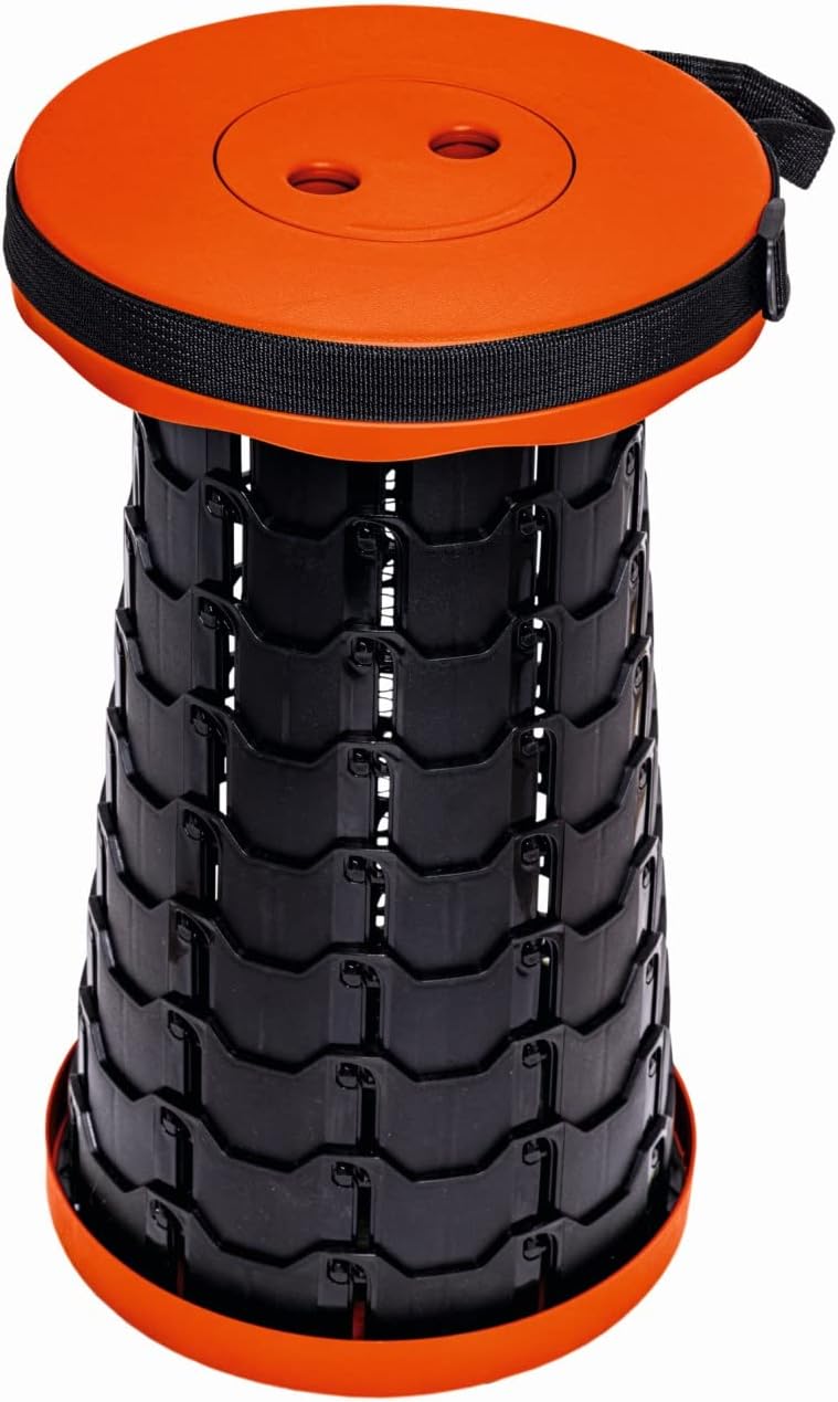 Avit AV00010 200KG Collapsible Stool Black & Orange