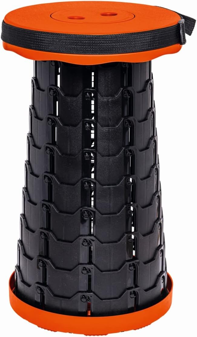 Avit AV00010 200KG Collapsible Stool Black & Orange