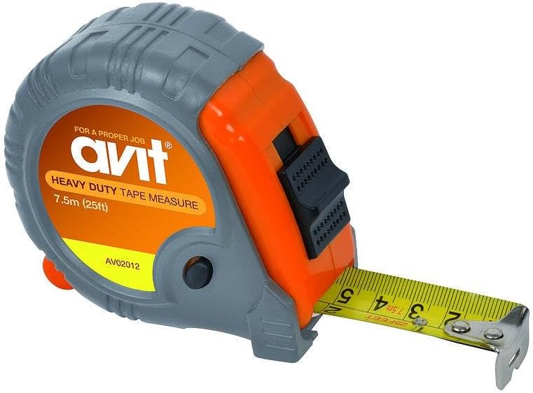 Avit AV02012 7.5m  / 25ft Heavy Duty Tape Measure
